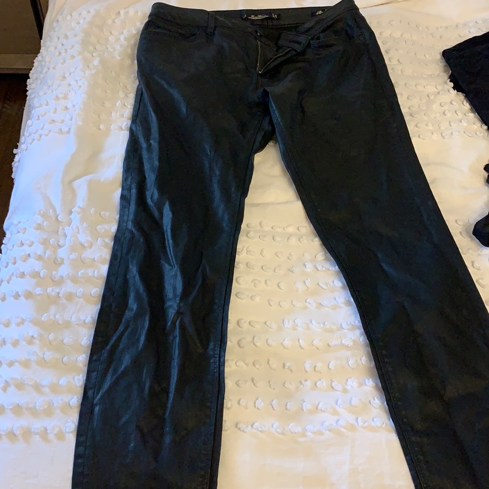 Zara Slim cut waxed jeans with stretch